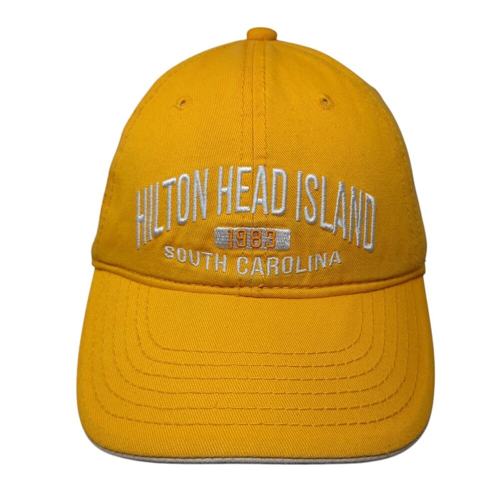Hilton Head Island South Carolina Strapback Hat Yellow One Size Strand